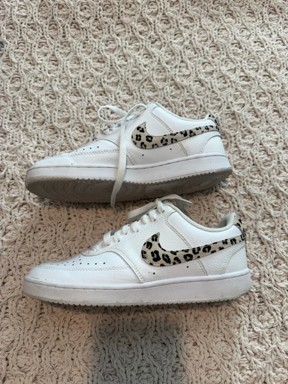 Nike Air Force with Leopard Swoosh Size 6.5W - Picture 4 of 7